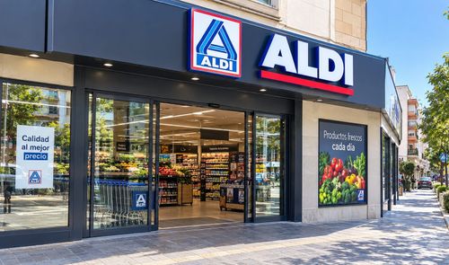 El interior de una tienda de Aldi