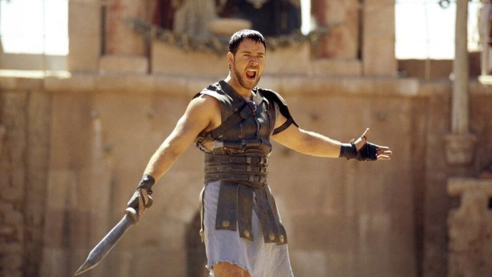 Russell Crowe en Gladiator