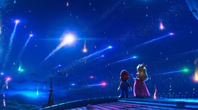 Una escena de la película Super Mario Galaxy: La película