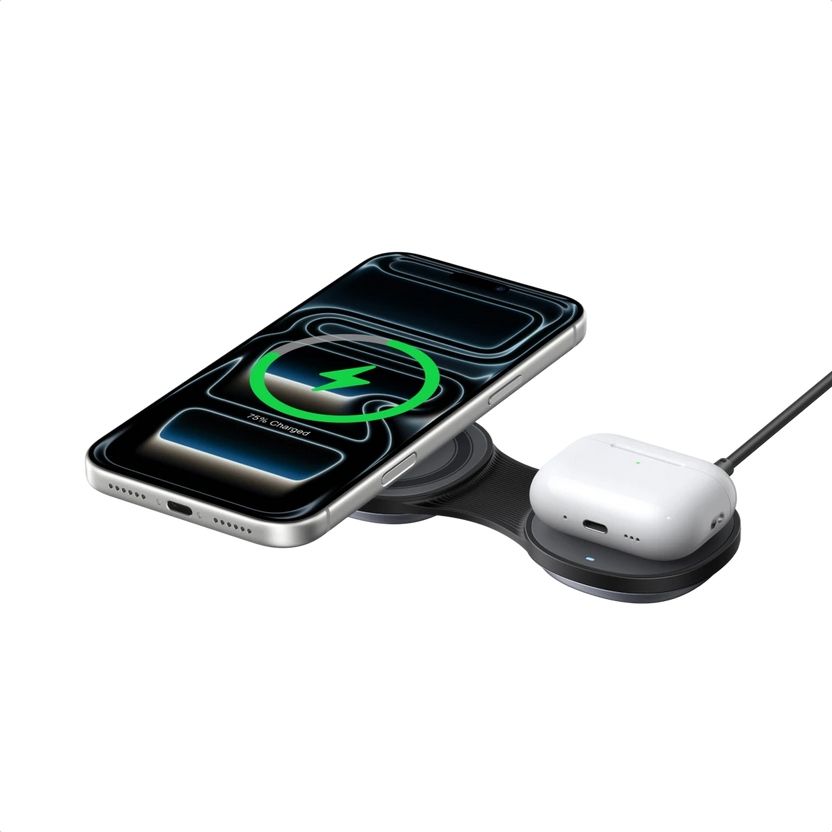 UGREEN MagFlow 2-in-1 Foldable Magnetic Wireless Charger 25W
