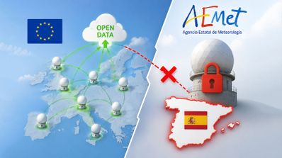 La AEMET responde a la última polémica por una supuesta salida del sistema europeo Open Radar Data: «Algunos productos pueden dejar de estar disponibles temporalmente»
