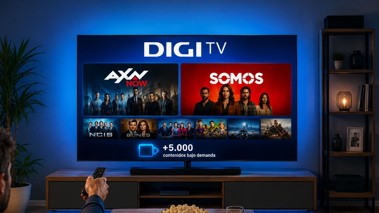 Digi TV AXN Now y Somos