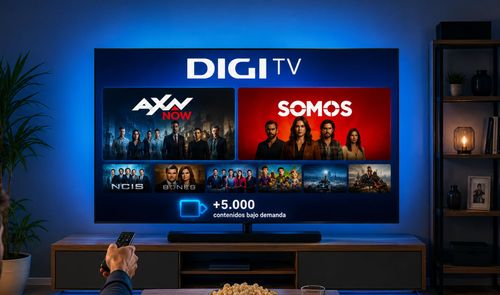 Digi TV AXN Now y Somos