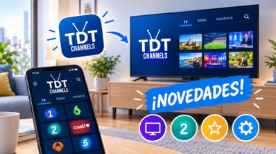 La app para ver la TDT en Android se actualiza: «La nueva versión de TDTChannels es más rápida, estable y fiable»