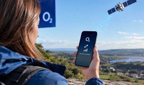O2 satélite en Reino Unido