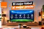 orange TV con fútbol