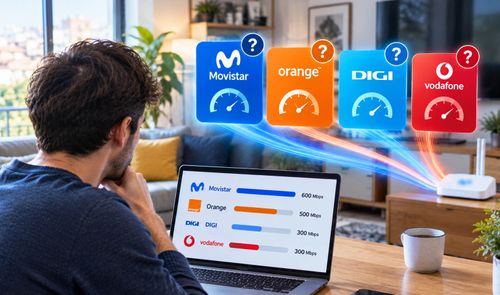 velocidad fibra óptica operadores