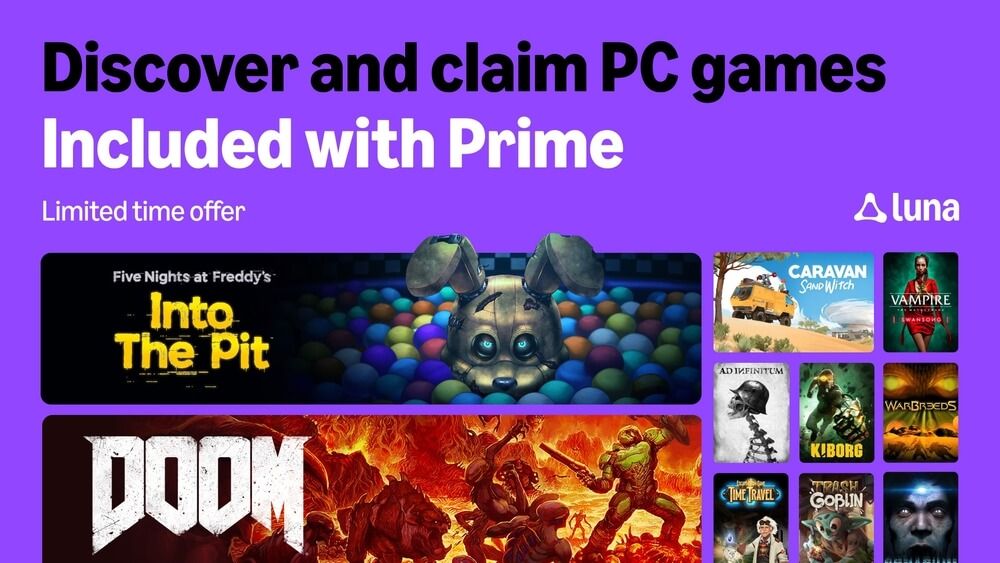 Juegos descargables para PC con Prime