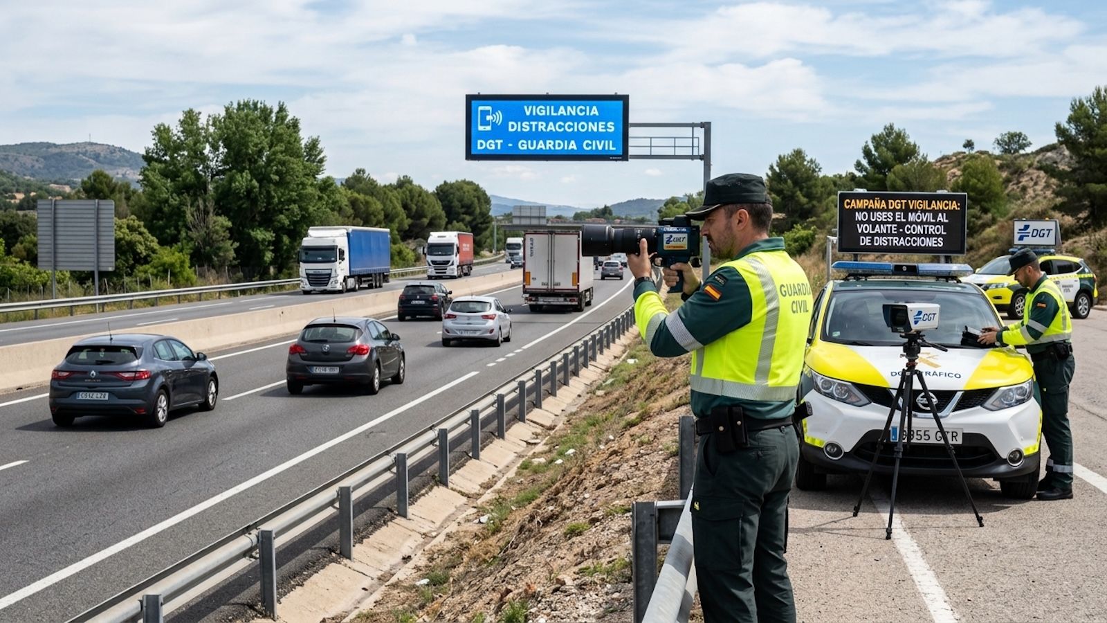 La DGT vigila el móvil al volante en toda España hasta el 11 de octubre: especial atención en estas 17 provincias