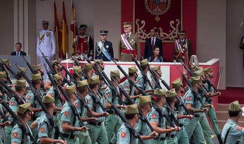 Uno de los desfiles de las Fuerzas Armadas