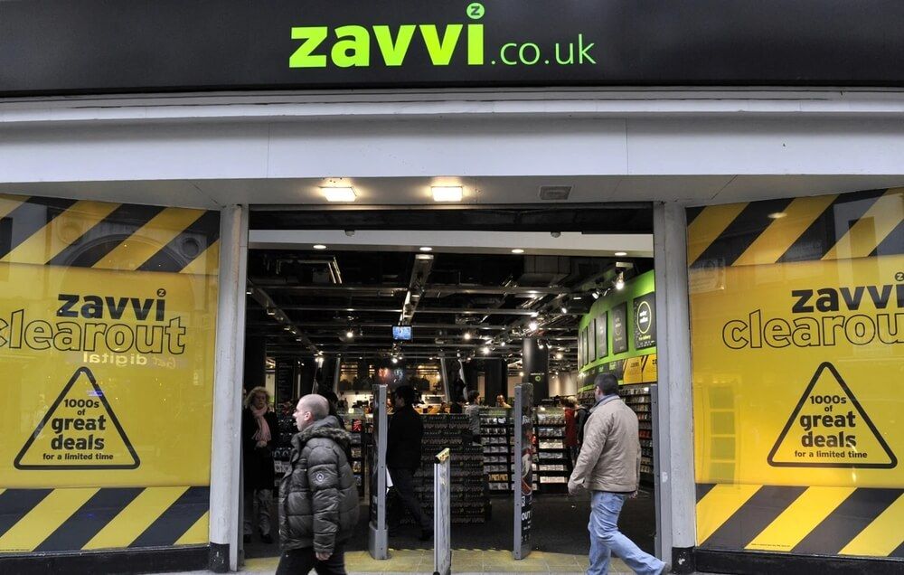 Exterior de una de las tiendas que tuvo Zavvi
