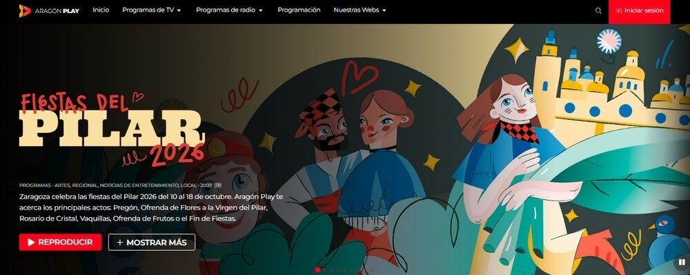 Fiestas del Pilar en Aragón Play