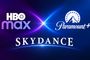 Logos de HBO Max, Paramount+ y Skydance