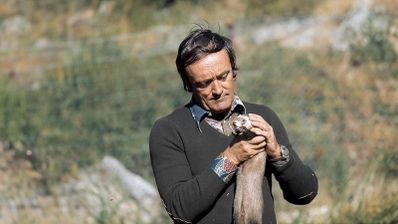 Félix Rodríguez de la Fuente en su programa El hombre y la Tierra