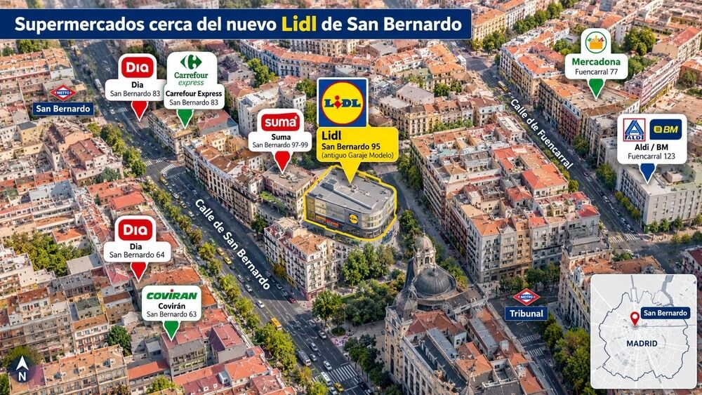 Nuevo Lidl de Madrid en San Bernardo