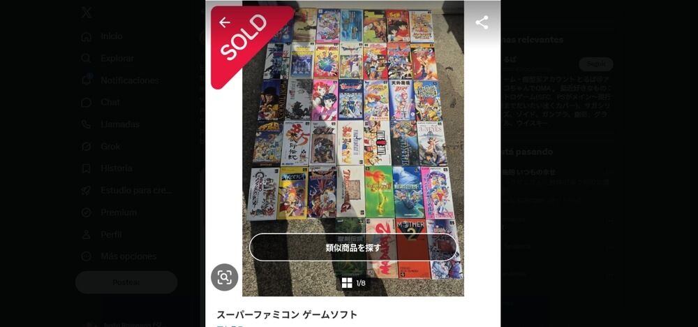 Lote videojuegos vendidos Japón