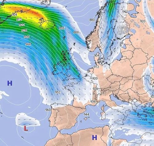 Mapa de Meteored con la previsión para los próximos días