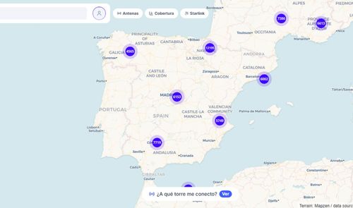 Mapa completo de España en SignalCrow