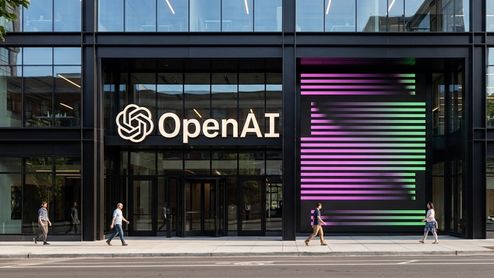 Fachada de las oficinas de OpenAI