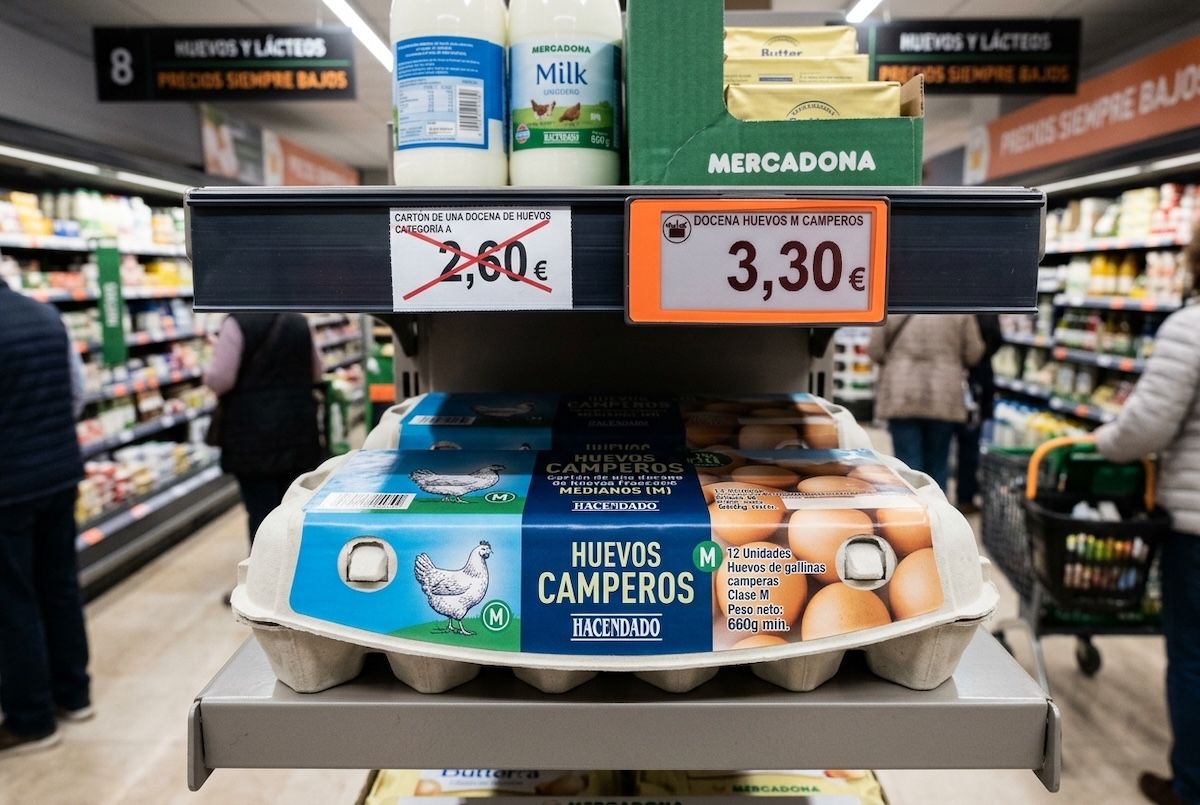 Precio de los huevos en Mercadona