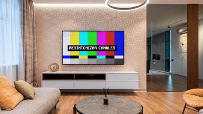Aviso para resintonizar canales en la tele