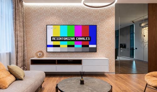 Aviso para resintonizar canales en la tele