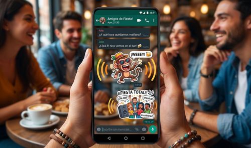 Stickers con sonido en WhatsApp
