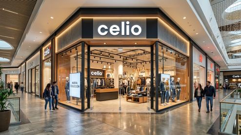 Entrada a una tienda Celio