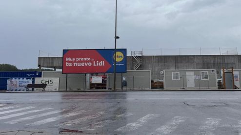 Las obras de Lidl en La Bañeza