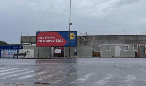 Las obras de Lidl en La Bañeza