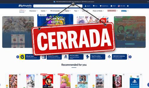 Web PlayAsia cerrada temporalmente