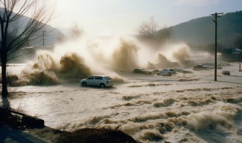 Tormenta con inundación en España
