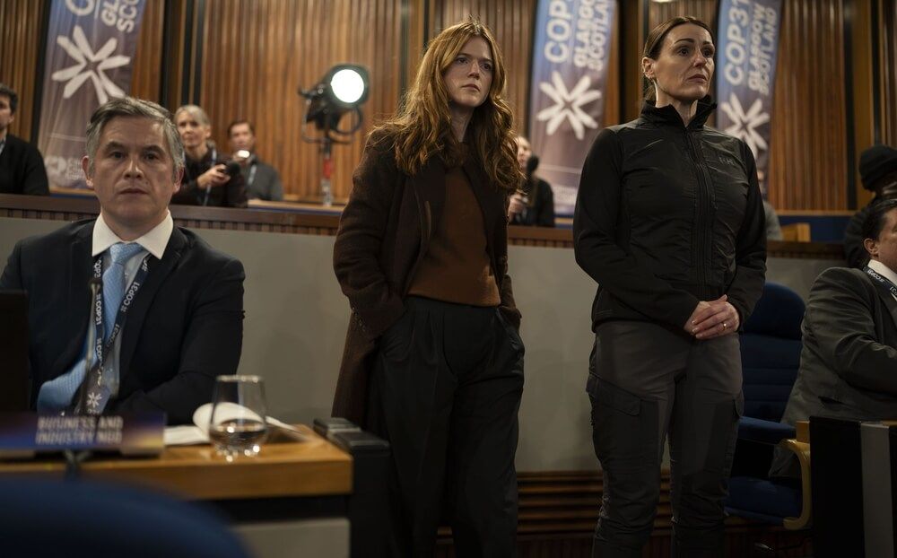 Una escena de la serie Vigil: conspiración en el Ártico