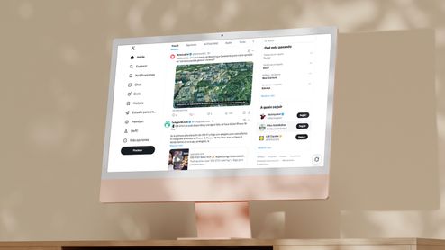 Web de X (Twitter) en Mac, mostrando el agresivo algoritmo