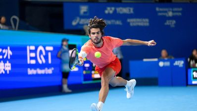 Carlos Alcaraz en el ATP 500 de Tokio