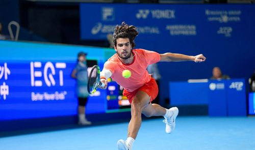 Carlos Alcaraz en el ATP 500 de Tokio