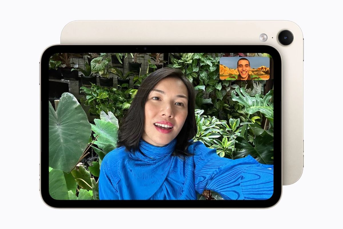 iPad mini 8 en videollamada