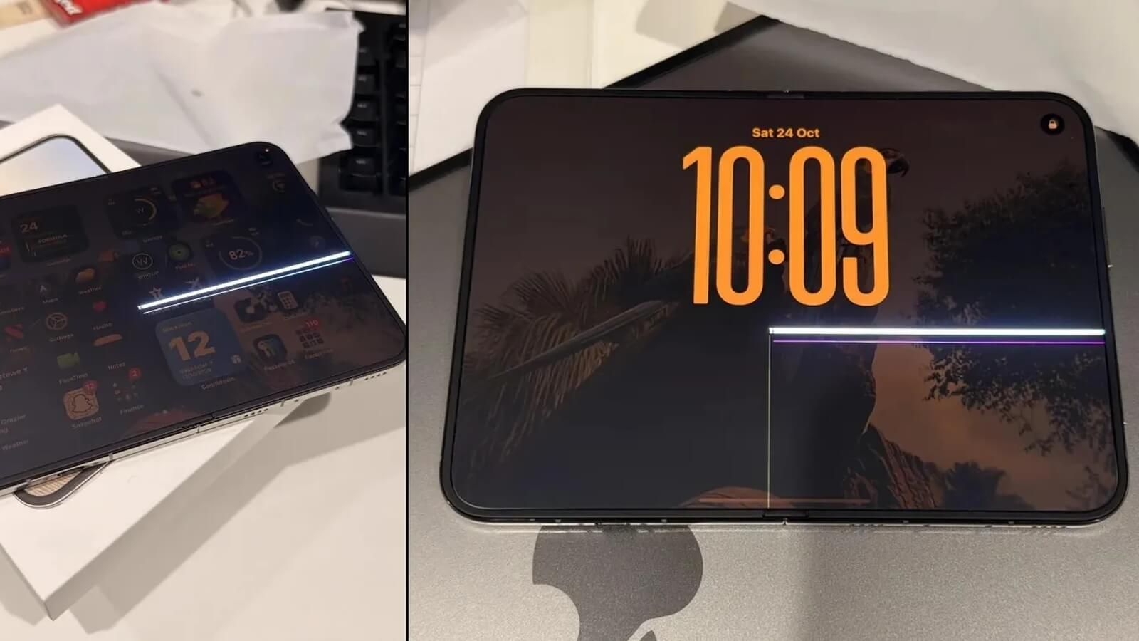 El iPhone Duo con la pantalla rota