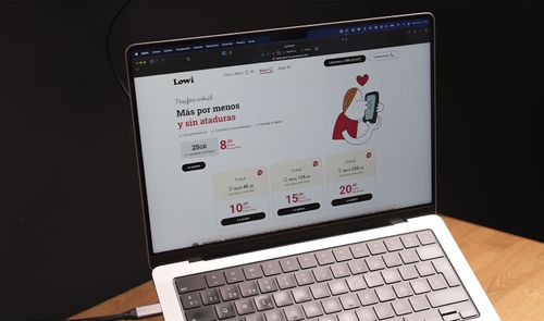 PC en la web de Lowi