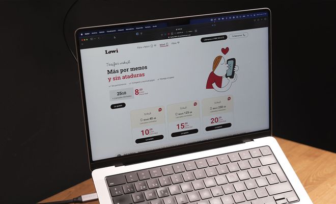 PC en la web de Lowi