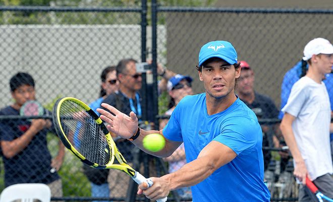Rafa Nadal en un partido