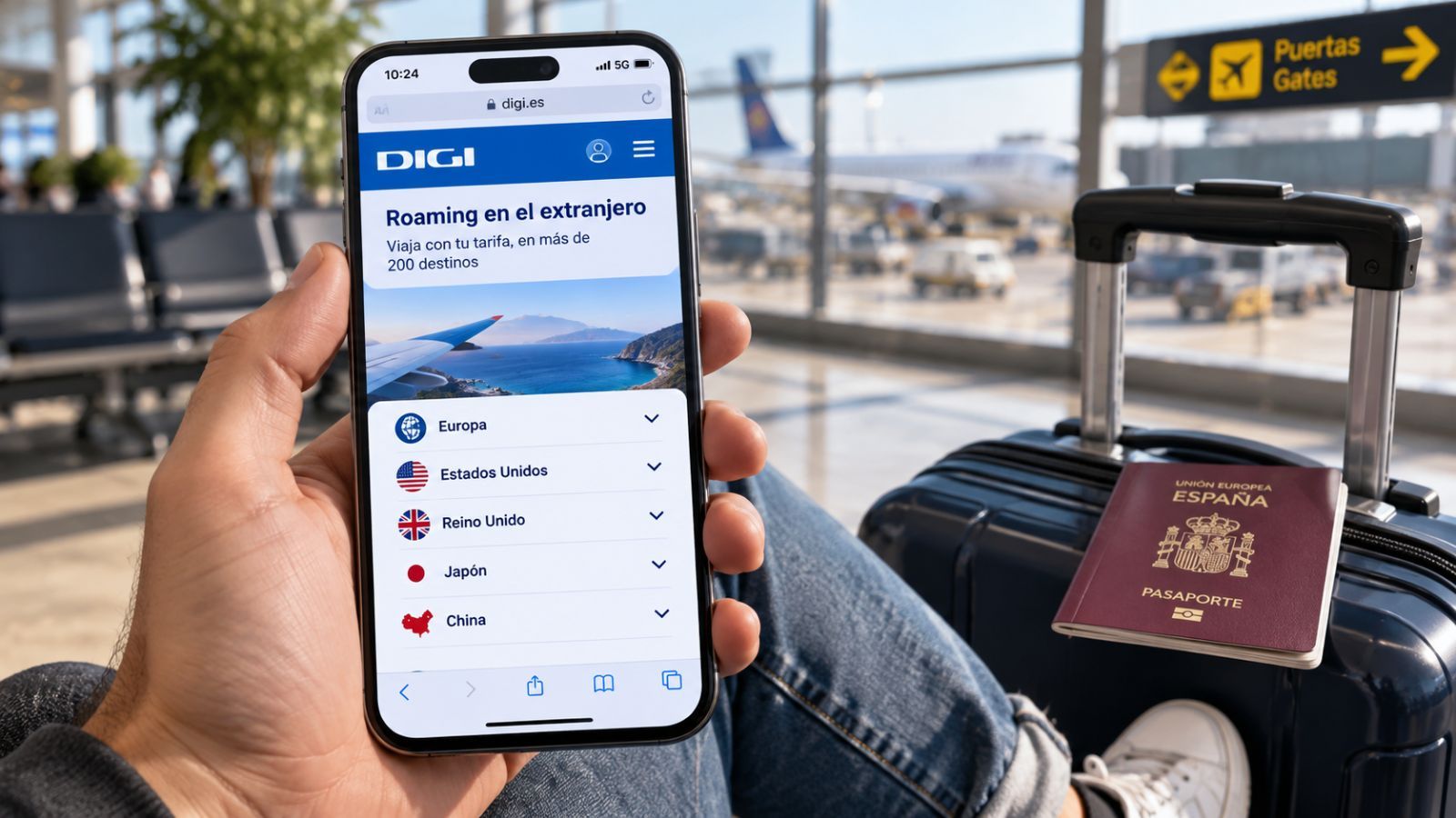 DIGI amplía su roaming a cinco destinos: cuánto pagarás por navegar fuera de España