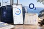 Teléfono móvil mostrando el consumo de datos en roaming junto al logotipo de O2 y un calendario marcado en el 18 de octubre.