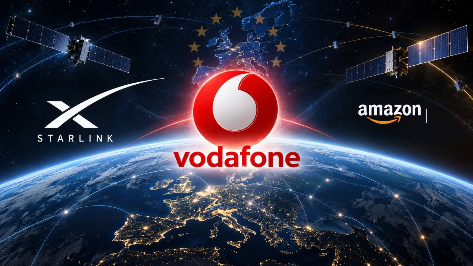Vodafone contra Starlink y Amazon Leo: pide ayuda a Europa para limitar su poder