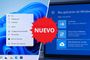 Interfaz de escritorio y menú de recuperación de Windows 11 con opción de reinstalación en la nube.
