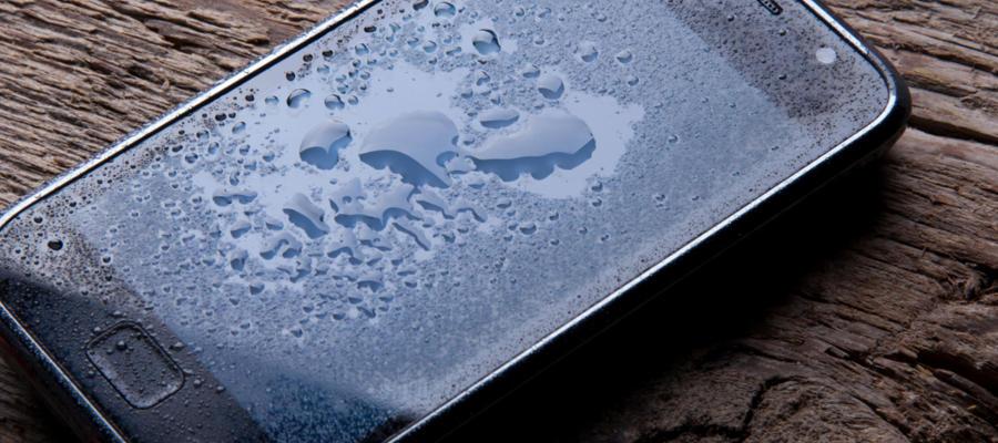 gotas agua pantalla móvil android