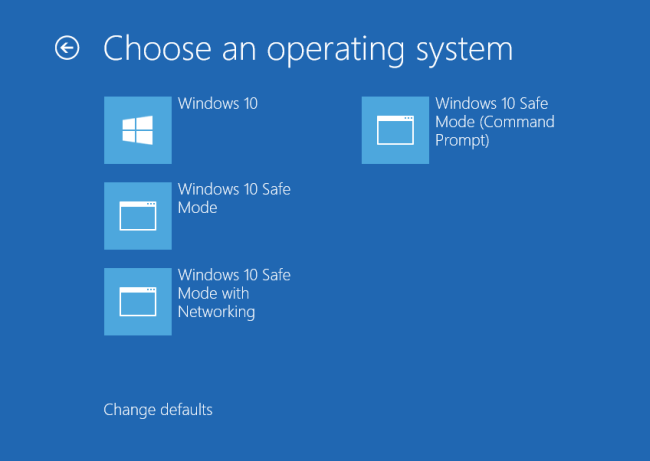 Arranque modo seguro Windows 10