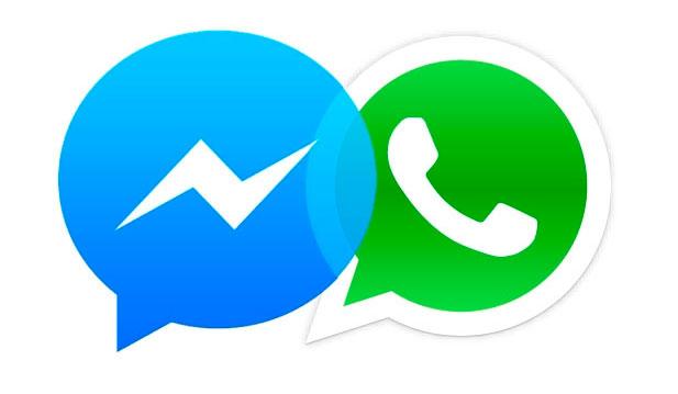 whatsapp y facebook messenger