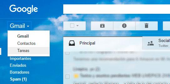 tareas de Gmail