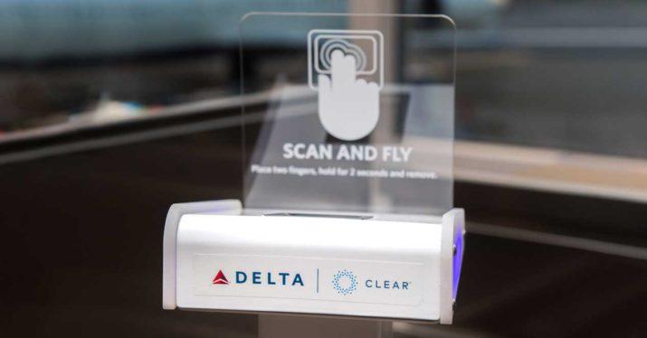 delta airlines escaner huella billete
